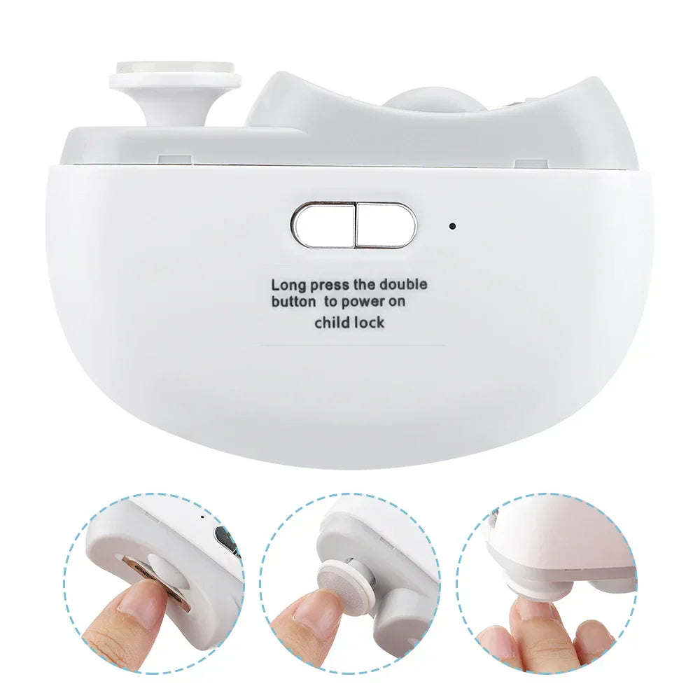 2 in 1  Electric Nail Clipper & Polisher