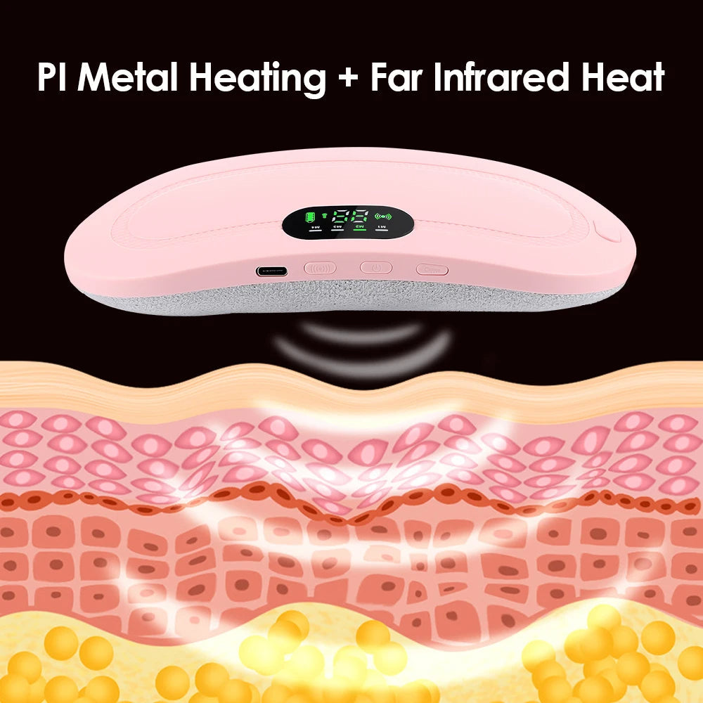 Menstrual Heating Pad Relief Pain Belt Massager