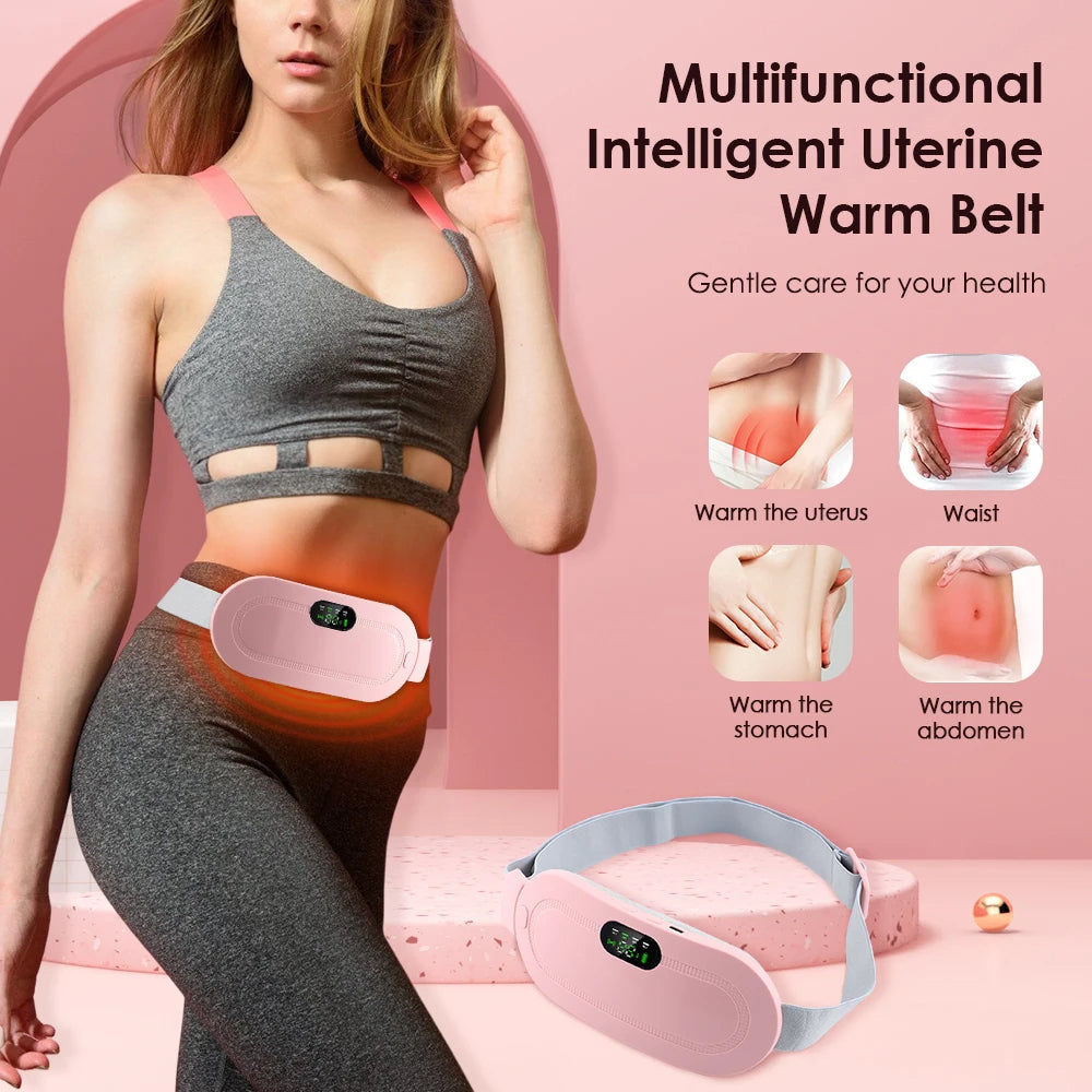 Menstrual Heating Pad Relief Pain Belt Massager