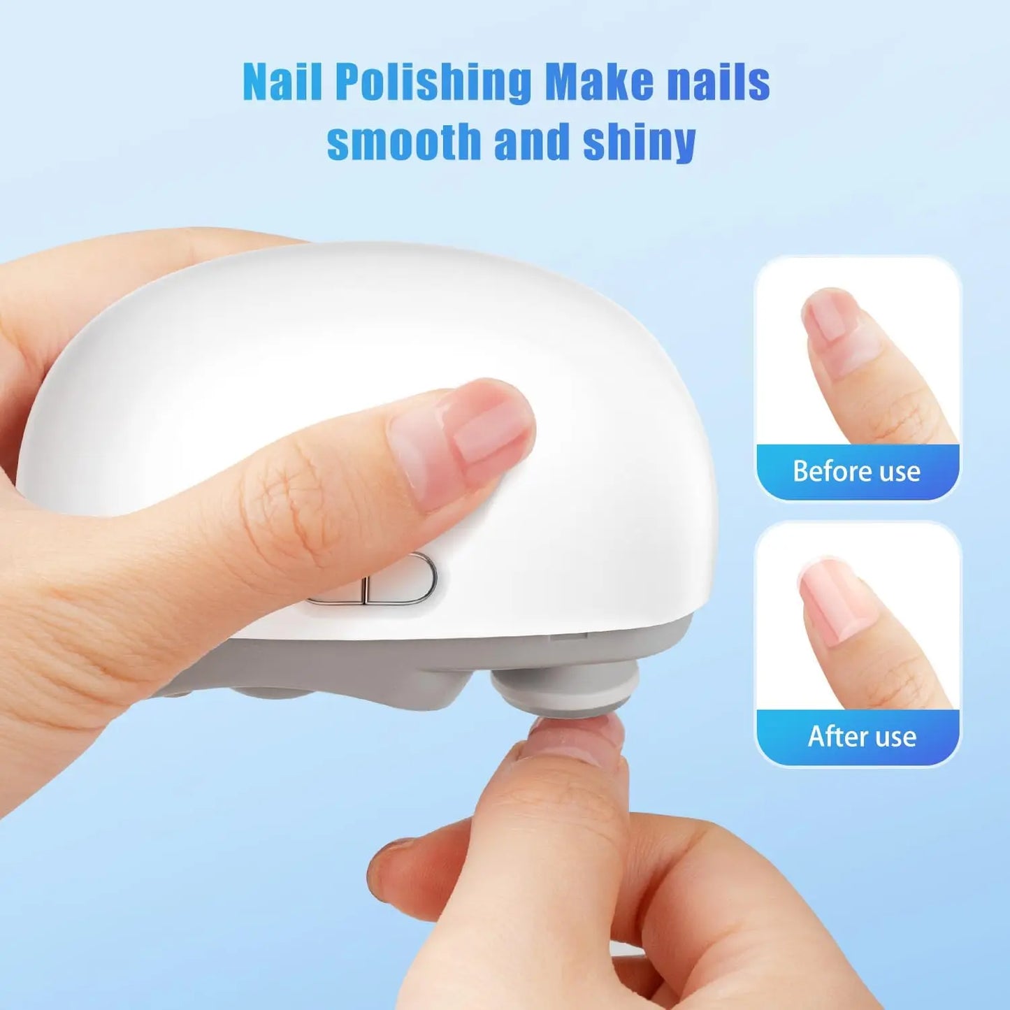 2 in 1  Electric Nail Clipper & Polisher